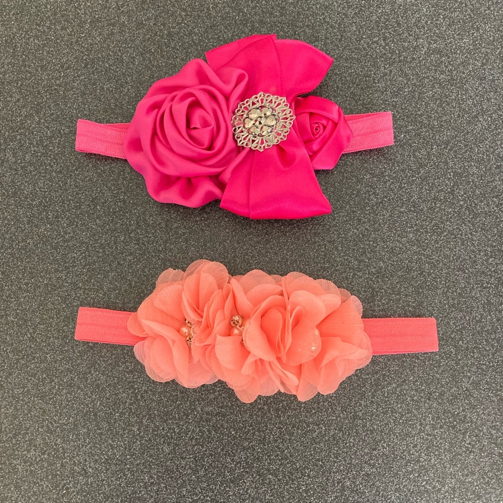 NWOT Set of 2 Handmade headbands for babies and girls